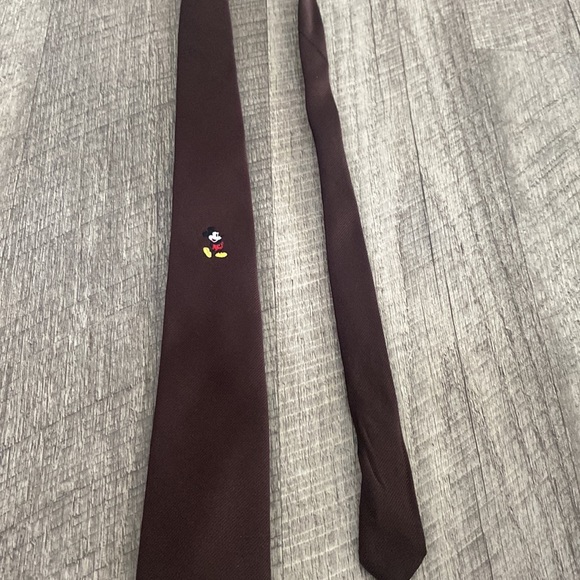 Vintage brown Mickey Mouse tie. Disney tie. Mickey tie - Picture 2 of 5